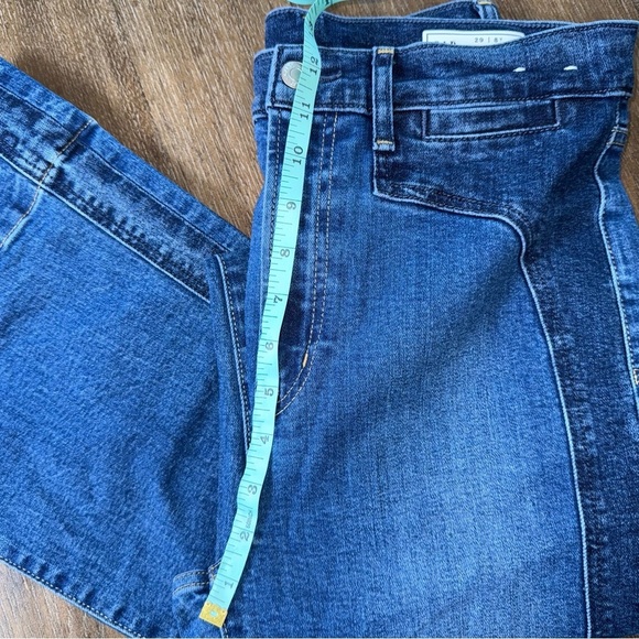 Gap 70s flare high rise jeans Blue 29 8 Tall Long - Picture 6 of 13